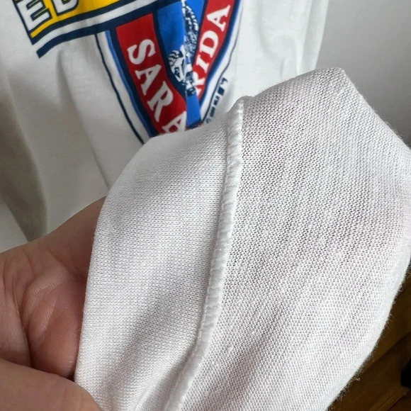 Single Stitch Vintage 1980s Spring Training White Sox Graphic Baseball T Shirt - Picture 9 of 12